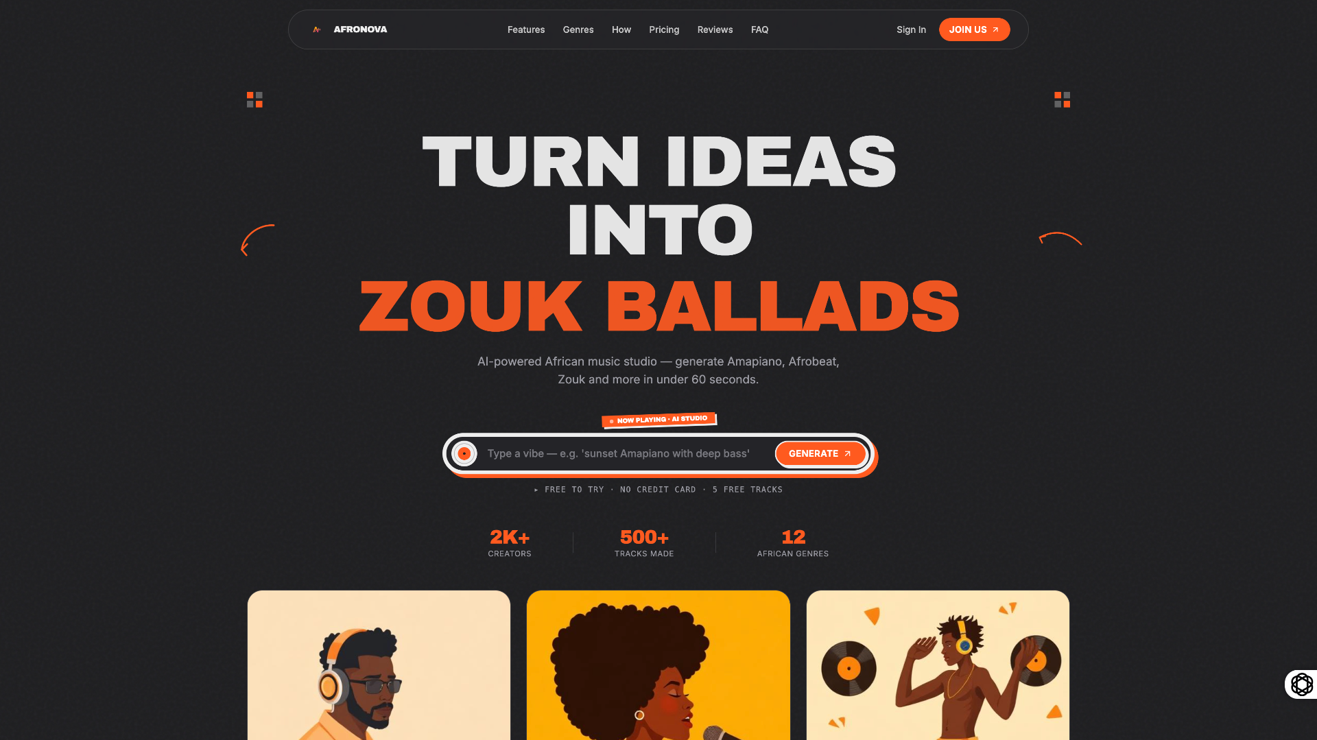 Afronova — Turn ideas into African sound.